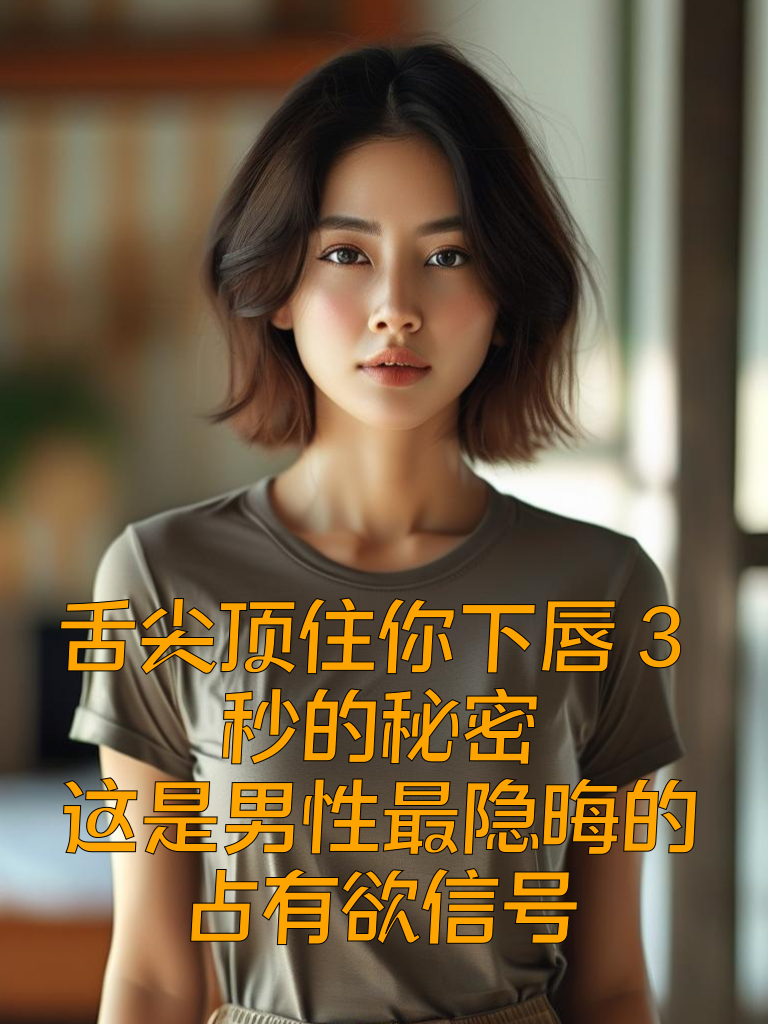 舌尖顶住你下唇3秒的秘密：这是男性最隐晦的占有欲信号