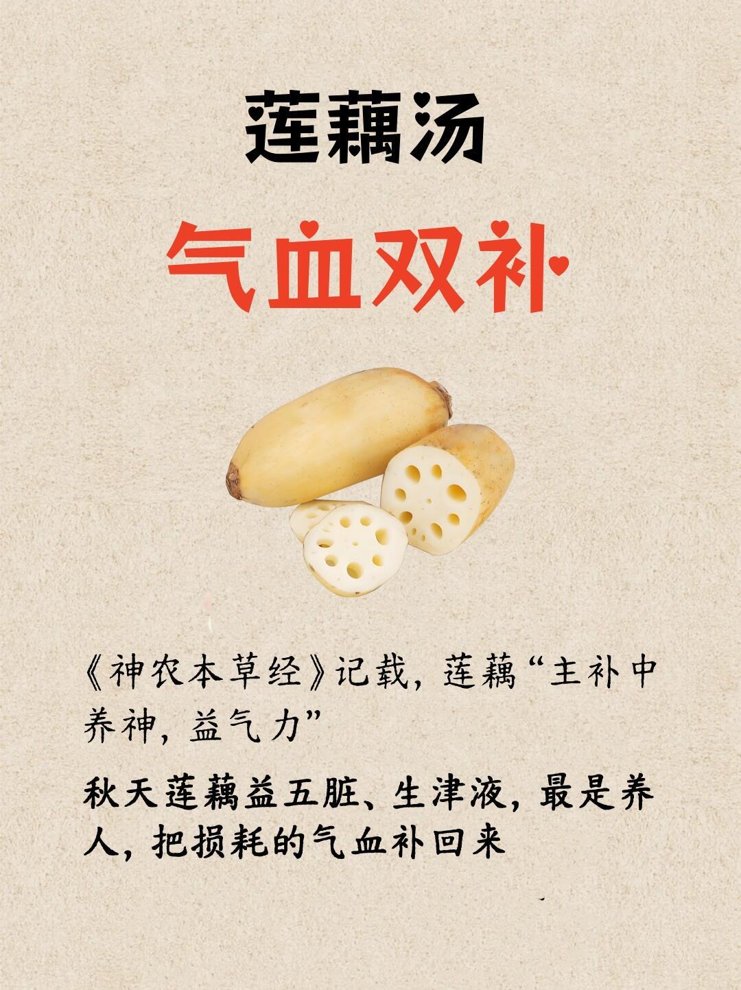 入秋后常喝莲藕汤，把损耗的气血补回来🍲作为南方水乡长大的人，立秋一过我最惦记的