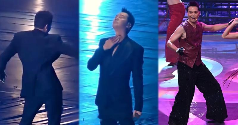 明报：谢天华唱《爱很简单》自摸扭臀劲陶醉网民：一舞以谢天华现年58岁的谢天华，