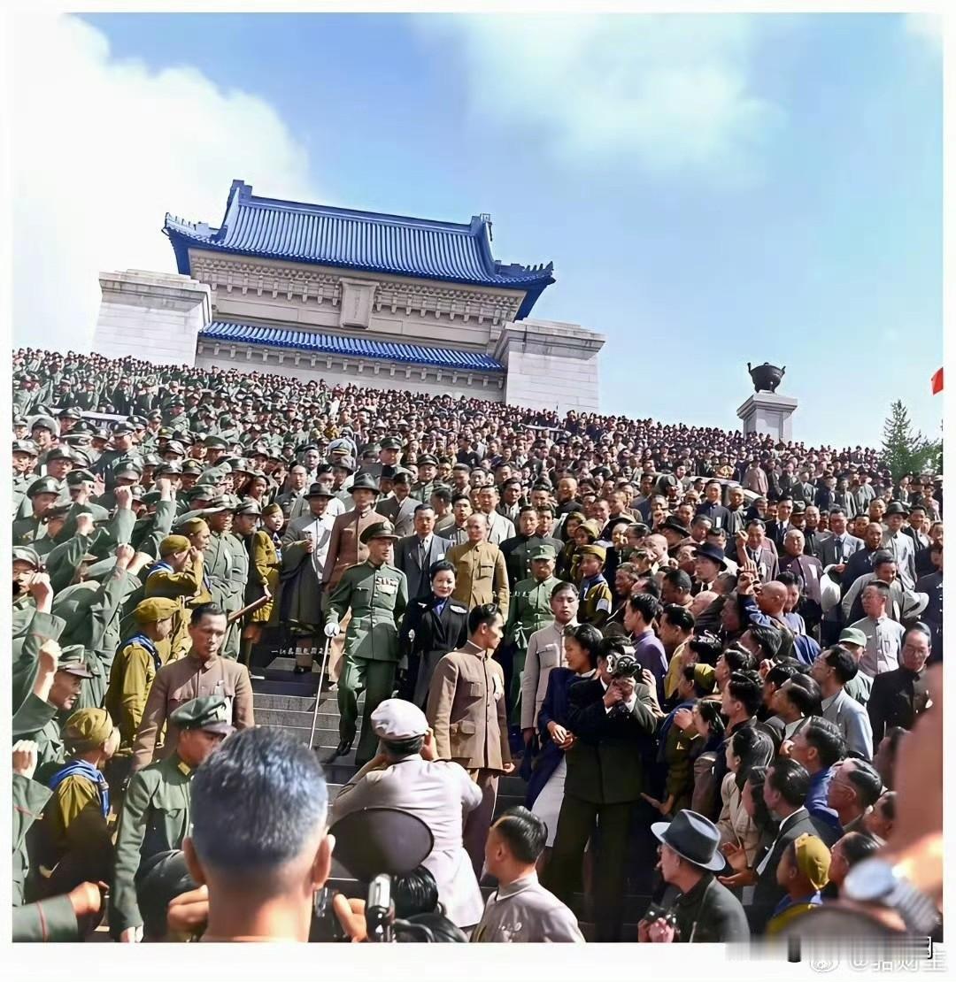 老照片：抗战胜利后，国民政府还都南京时的情景​