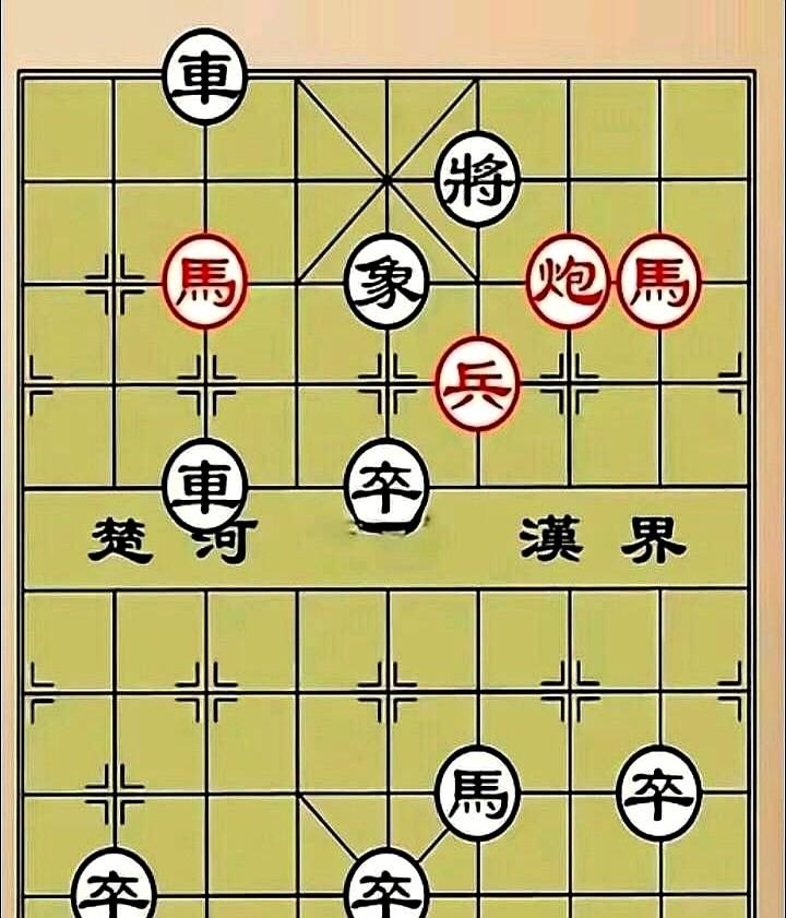 这红棋，九成九的人看到第一眼，就想直接推倒棋盘认输了。黑棋占尽优势看似死局，
