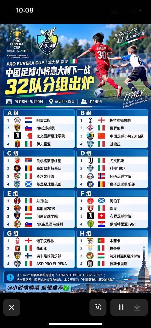 在西班牙Brava杯足球邀请赛2016组铩羽而归的中国足球小将2016队，即将开