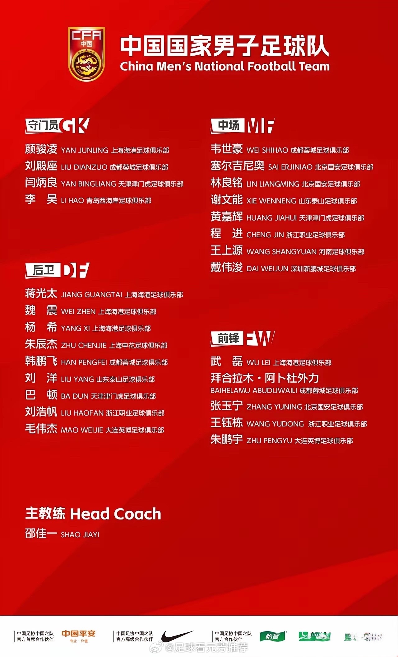 归化球员报国难！新一期国足集训名单公布，杨明洋、侯永永未入选引争议。杨明洋，欧洲