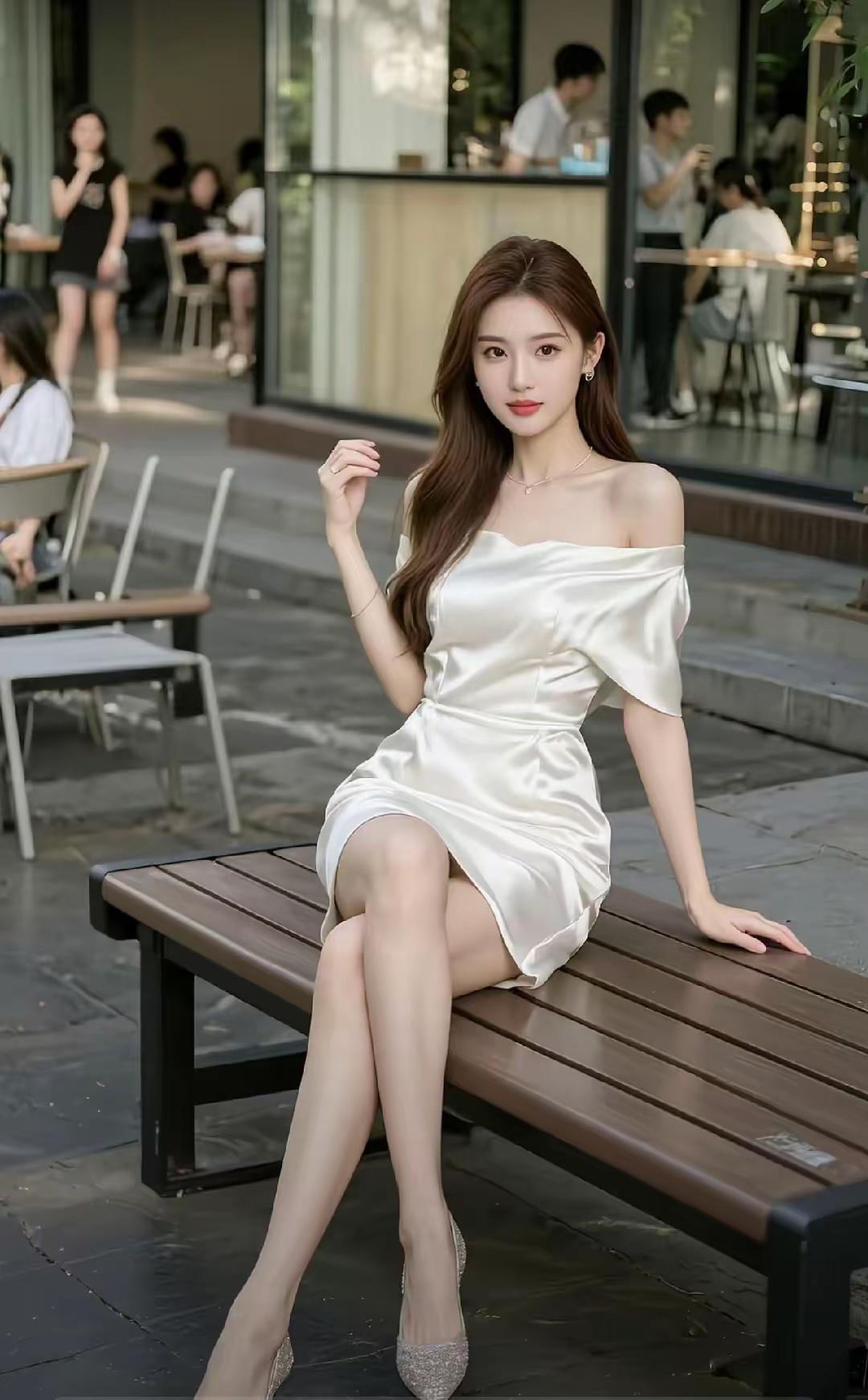 街拍美女好身材