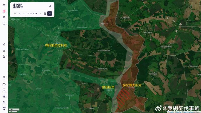 乌克兰官方信源DEEPSTATEMAP4月3日更新一、苏梅州：俄军
