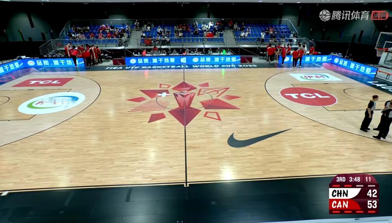 中国U19男篮72—80加拿大，这届U19中国男篮没内线，有个郇斯楠，除了盖