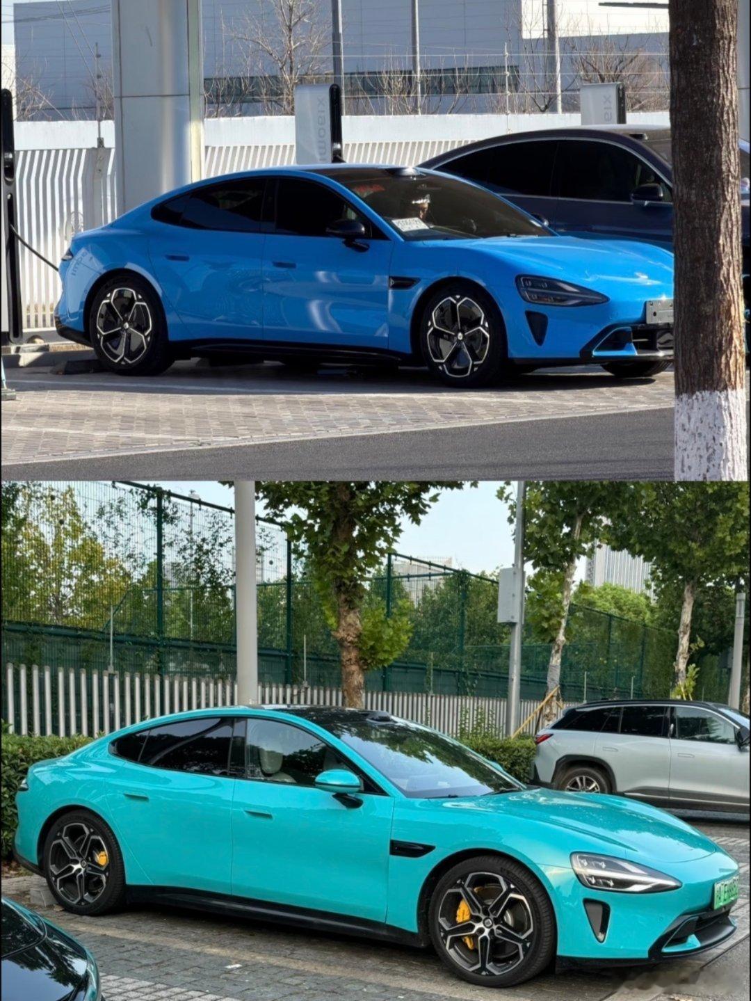 上新下旧，新小米su7这漆的质感确实又有提升，比之前发的效果图更加内敛。