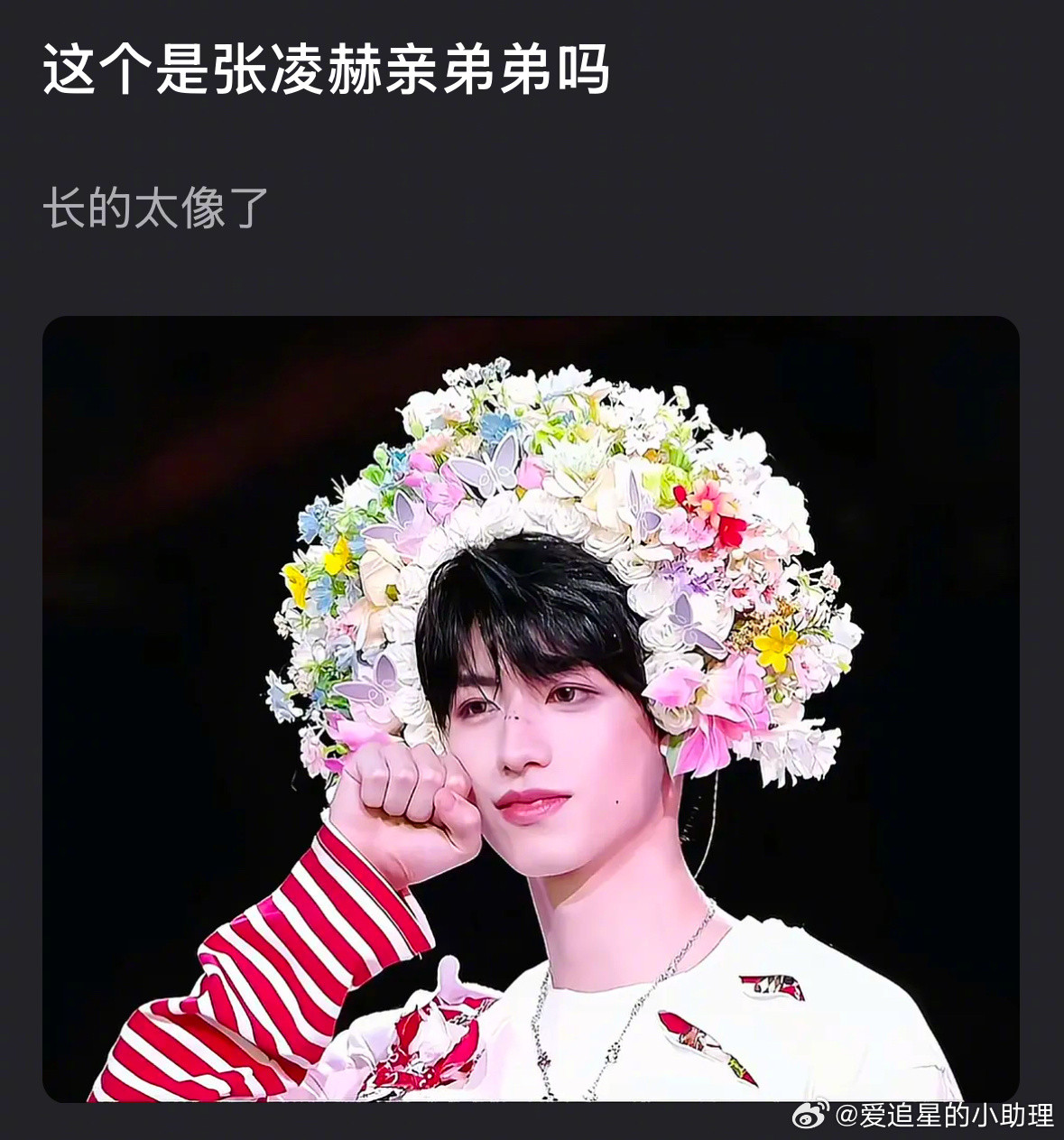 楼三代朱志鑫被说撞脸张凌赫，看着像吗？​​​