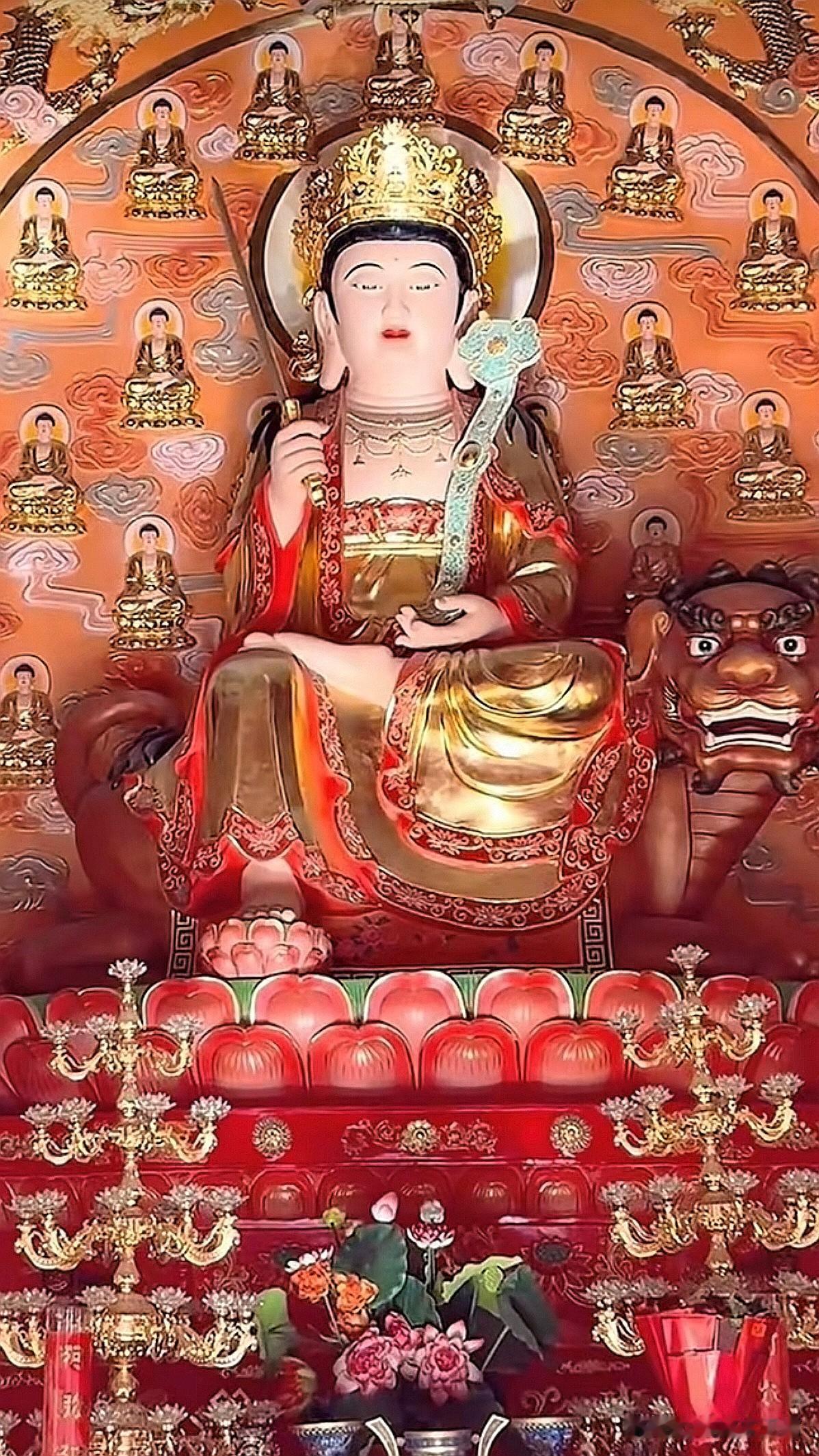 五台山白云寺文殊｜慧剑断烦恼，灵犀启本心《文殊师利法宝藏陀罗尼经》载：“文