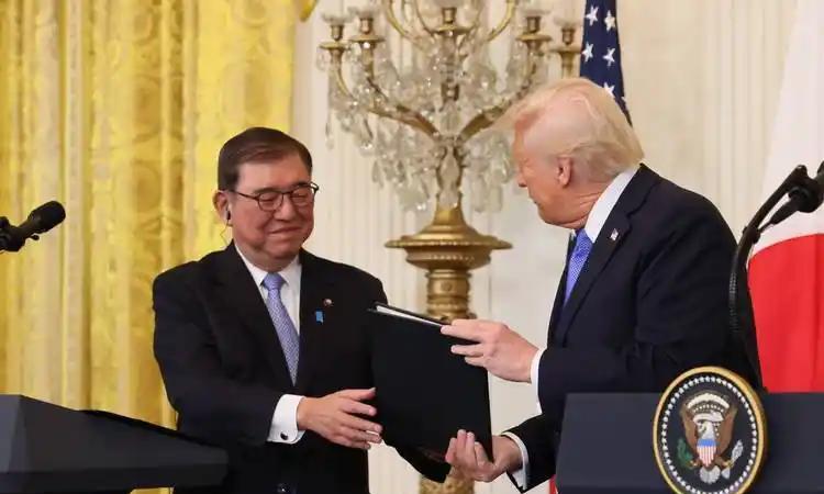 特朗普又赢了。这次倒霉的是日本，奉上一个5500亿美元的