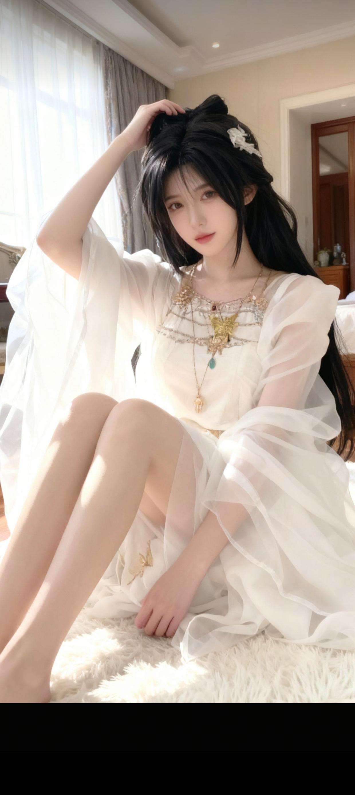 梦幻古风少女，轻纱飘逸，宛如仙子降临。有哪个美女是让你一见钟情的什么样的女孩可