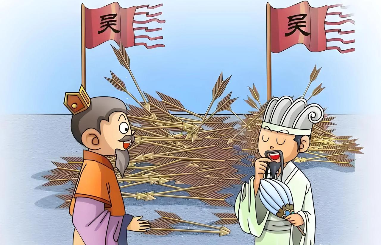 当年赤壁一把火，智在周郎与诸葛，草船借箭苦肉计，……请友续句………？上