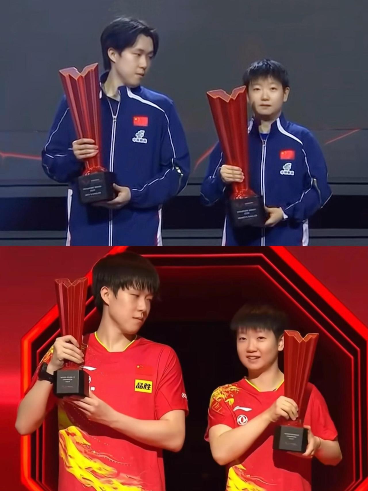 多少次冠军是他们彼此，不再是混双，但是他们的优秀从未止步，同频共步！莎莎和楚钦