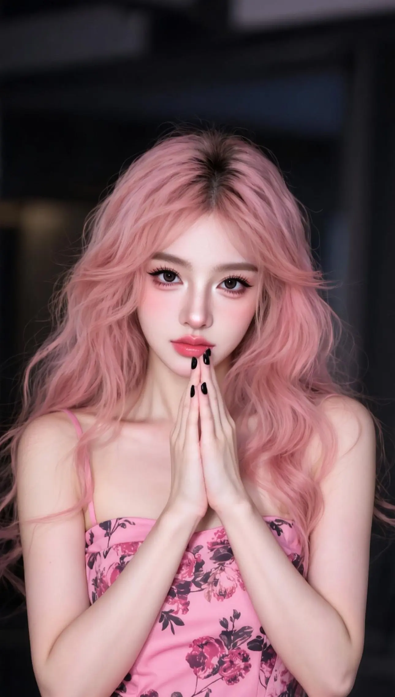 粉发氛围感写真  .5来了