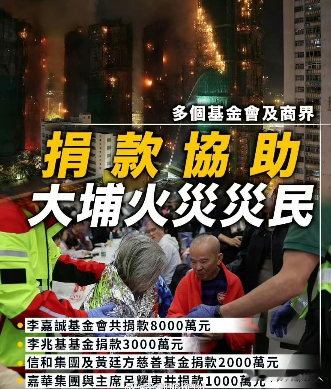 赞！刚刚看到，李嘉诚基金带了一个好头，捐了8000万！李嘉诚