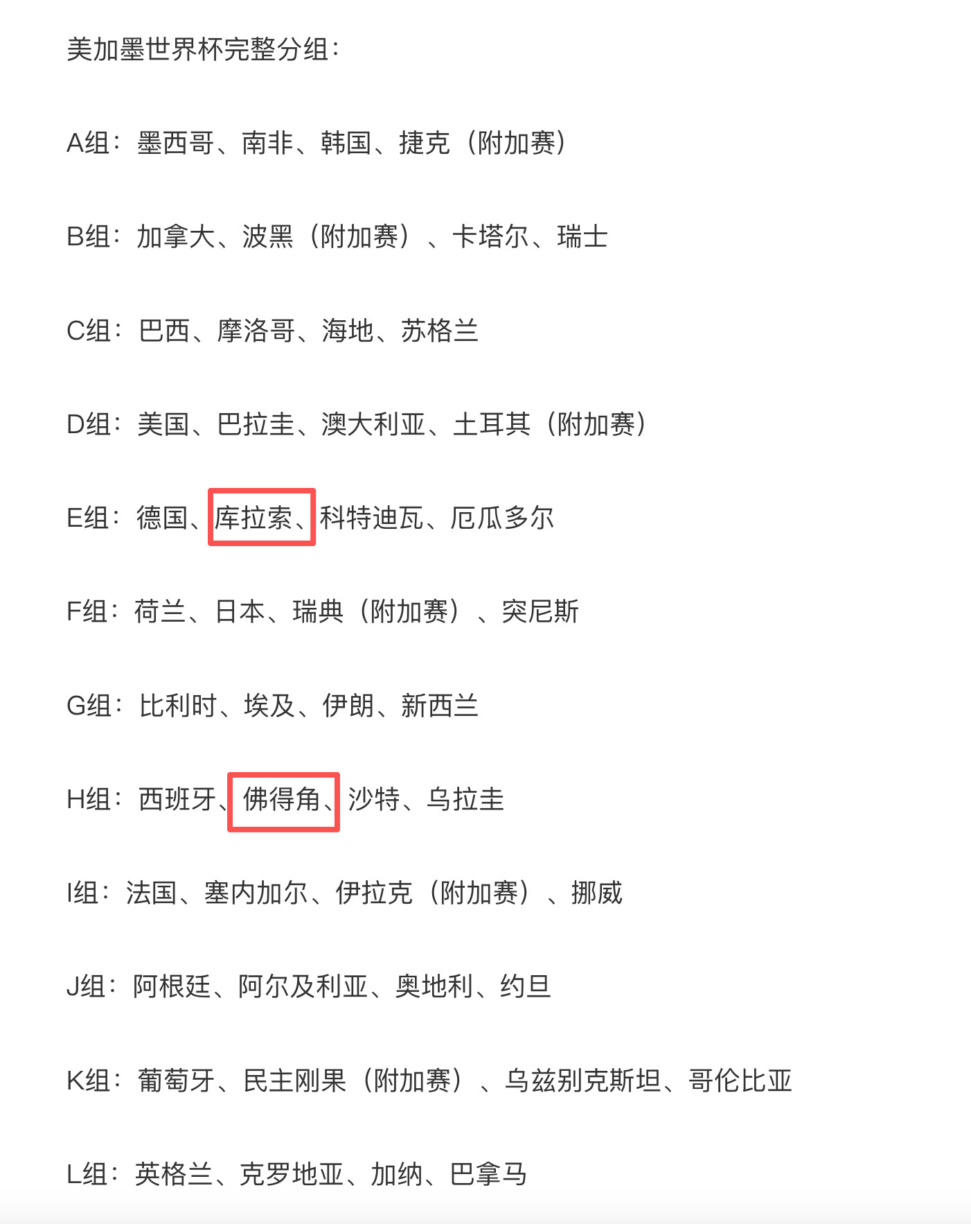 世界杯48强全部出炉我不懂球，也知道名单里肯定没中国队，但我实在没听过“库拉索