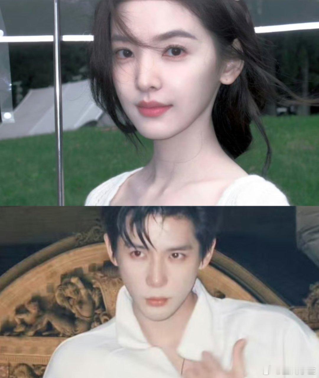 章若楠王安宇新剧开机别的不说，这两脸真的是势均力敌！其实很喜欢章演那种明媚大小姐