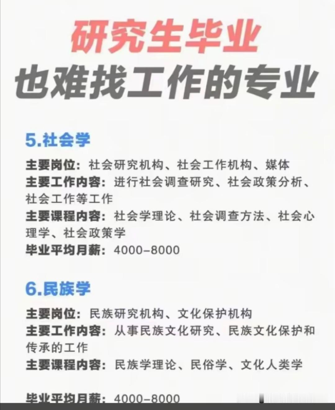 研究生毕业也难找工作的专业，因为这些专业一旦没有了清晰的规划，很有可能就真的面临