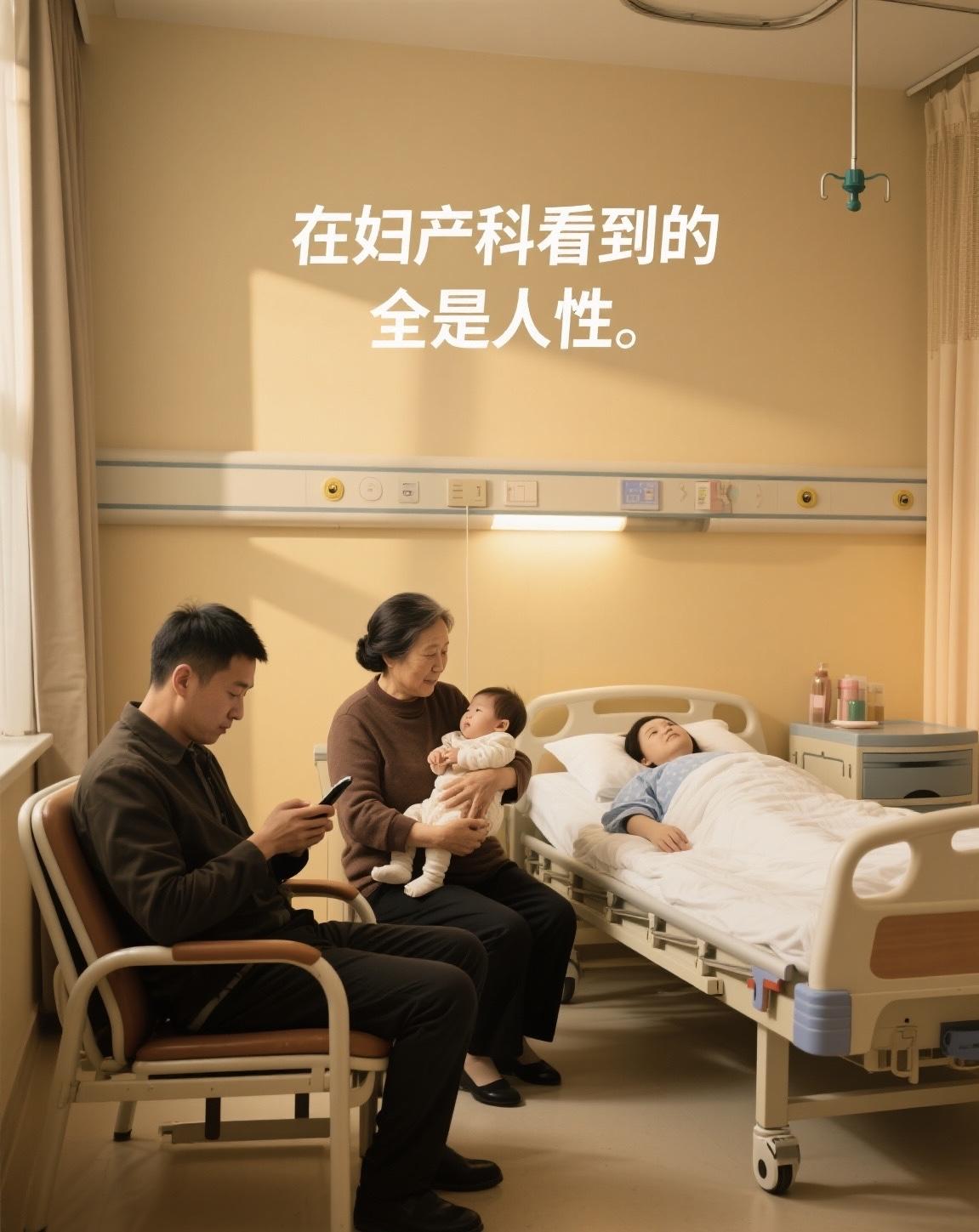 妇产科的走廊，是重男轻女和丧偶式婚姻的活体展览馆。婆婆的眼神像装了雷达，扫过