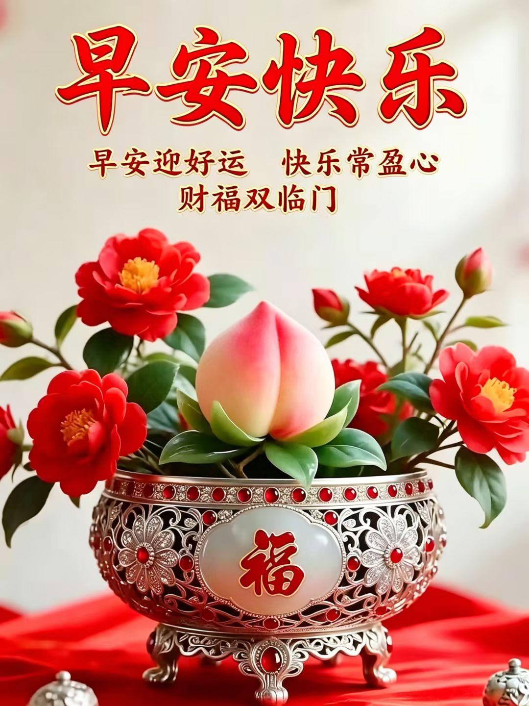 早上好。愿大家笑口常开，美不胜收。[送自己一朵花