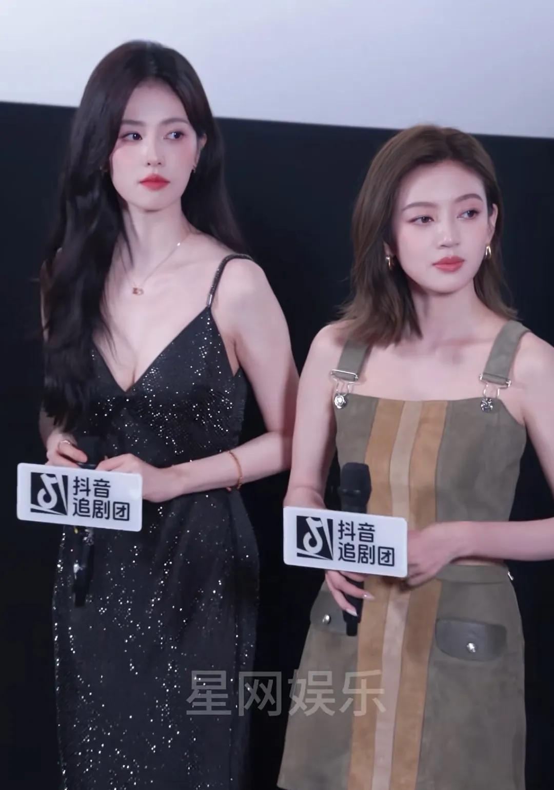 怪不得很有网友说白鹿是“普女”，从她和何瑞贤同框的这个照片看，一眼看过去，觉得何