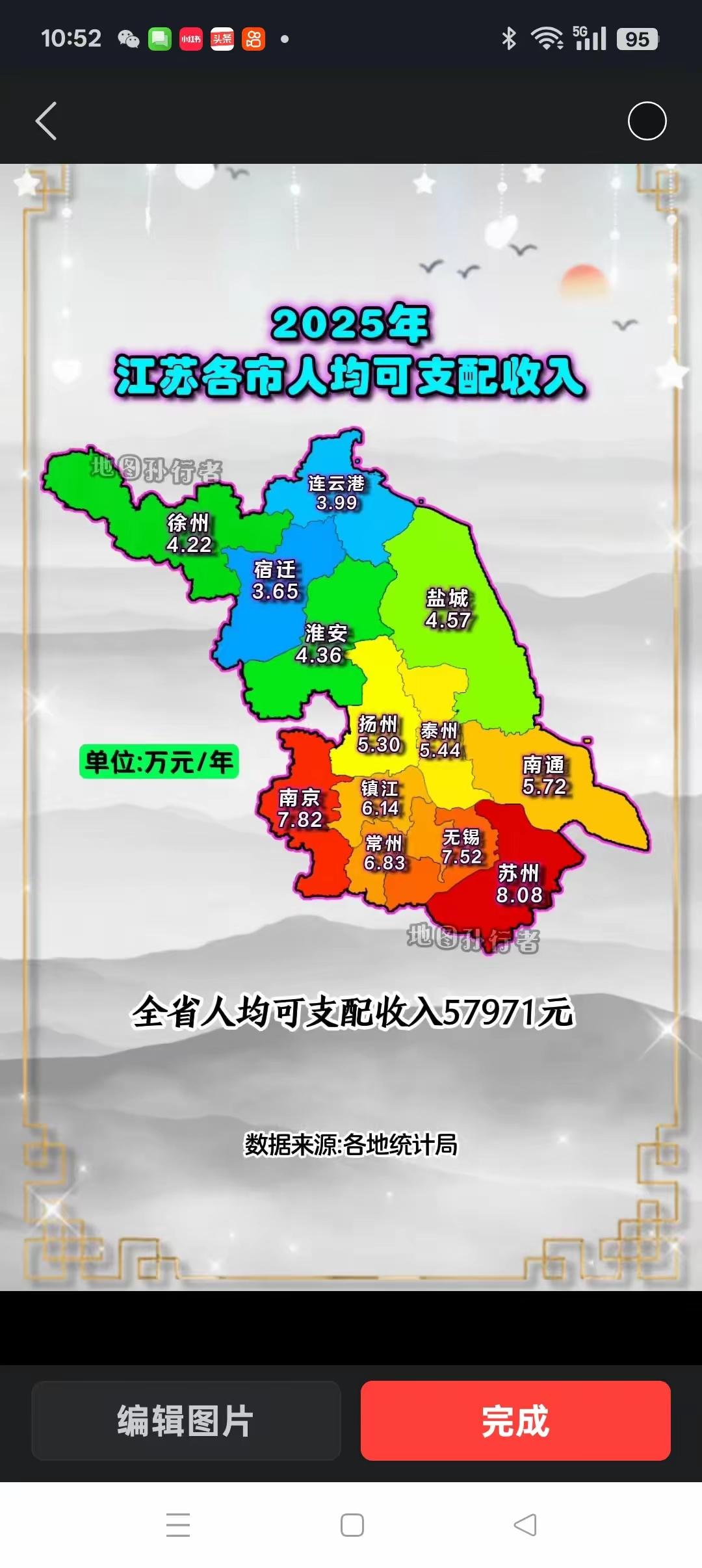 人均收入江苏老徐汗颜，谈及浙江民富，浙江11个市人均收入均不低于5万元，最差