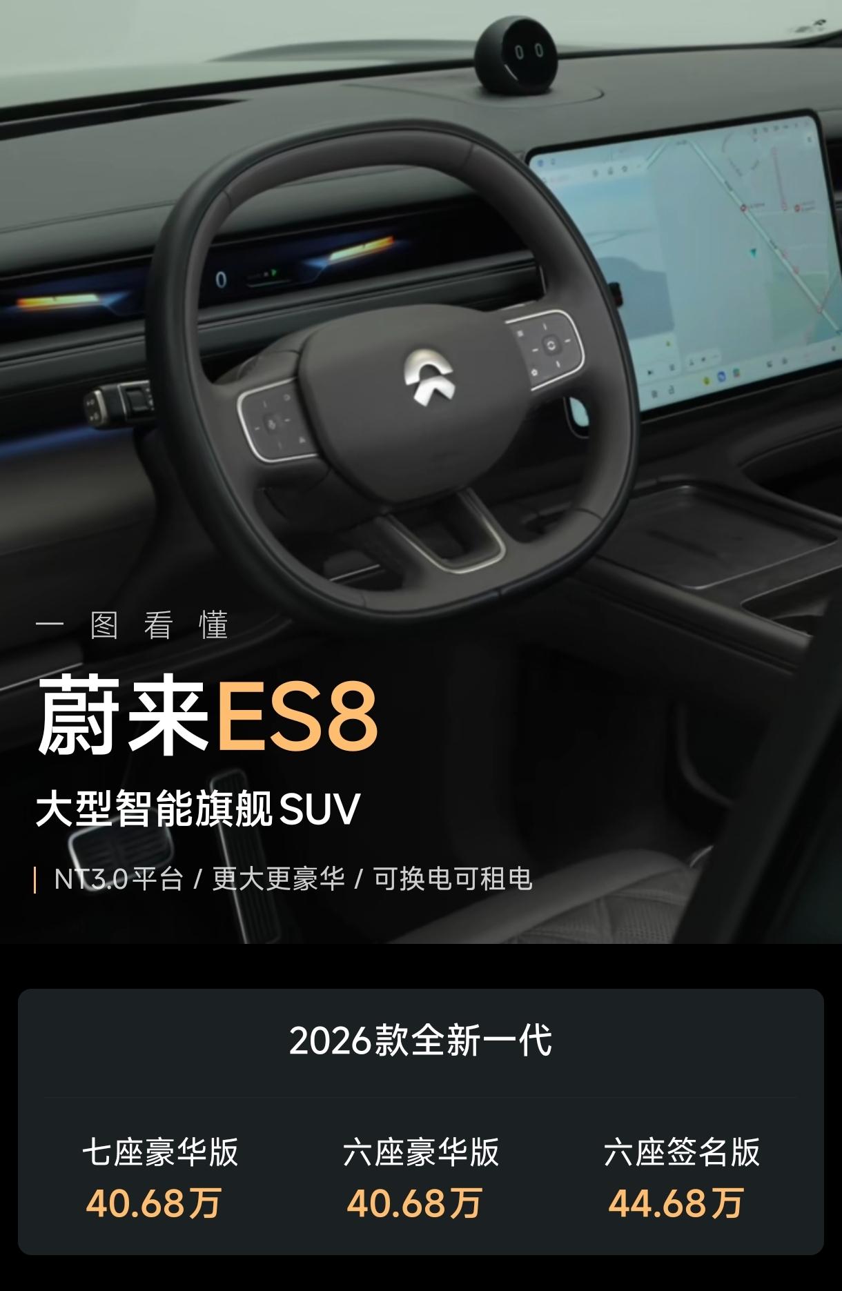 蔚来ES8，102度电池包，40.68万，为什么能5连冠？4月份，蔚来ES8