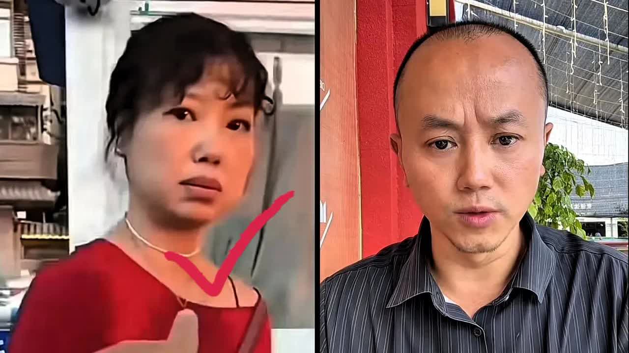 洪崖洞那红衣女子是真没想到随便纠缠个游客居然踢到铁板了！被缠上的