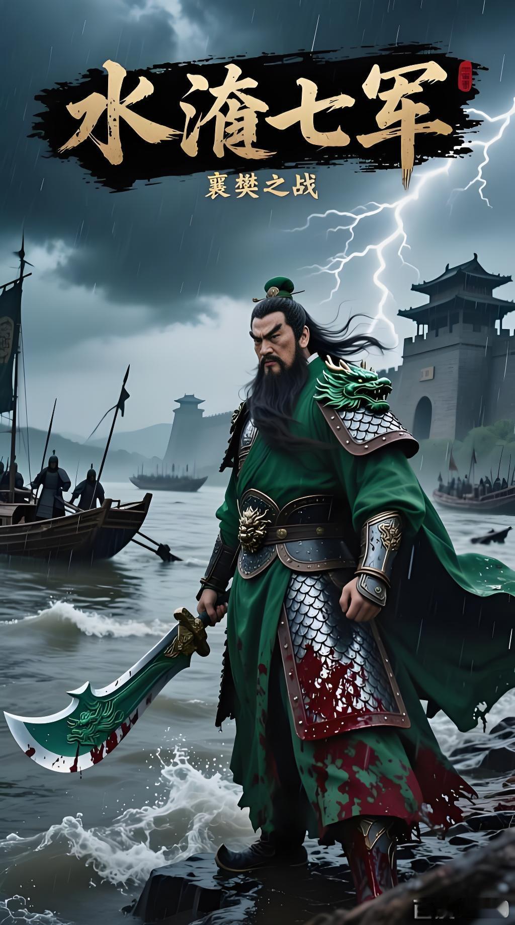 关羽北伐襄樊：唯一让曹操想迁都的封神之战！赢了战绩，输了国运三国数百场战役，能被史书用威震华夏四字盖