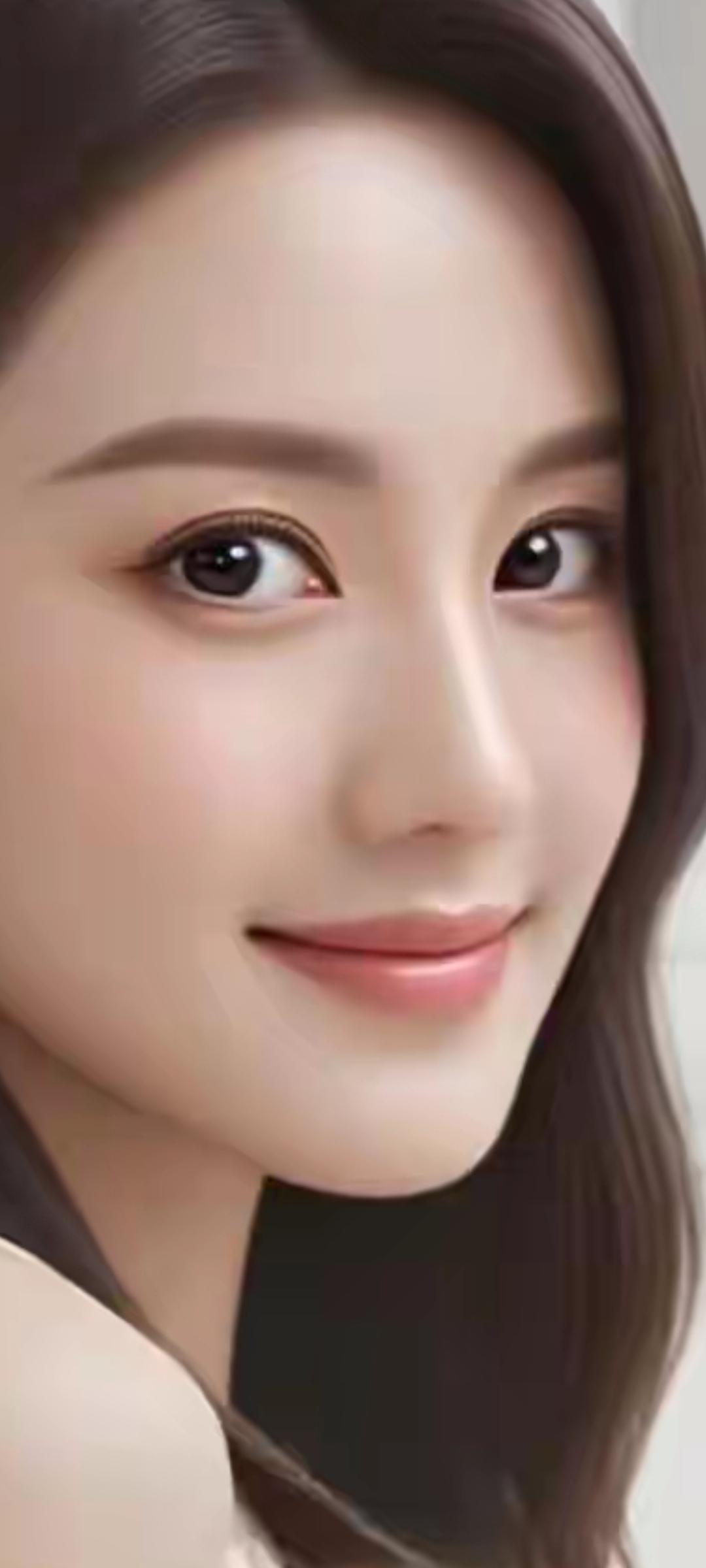 甜美微笑，元气满满的一天！😊✨