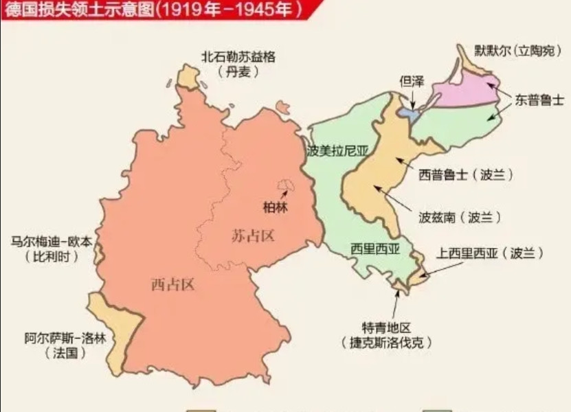 德国现在最后悔的恐怕就是丢了老家东普鲁士这块地儿，原本这块地盘有3.7万平方公里