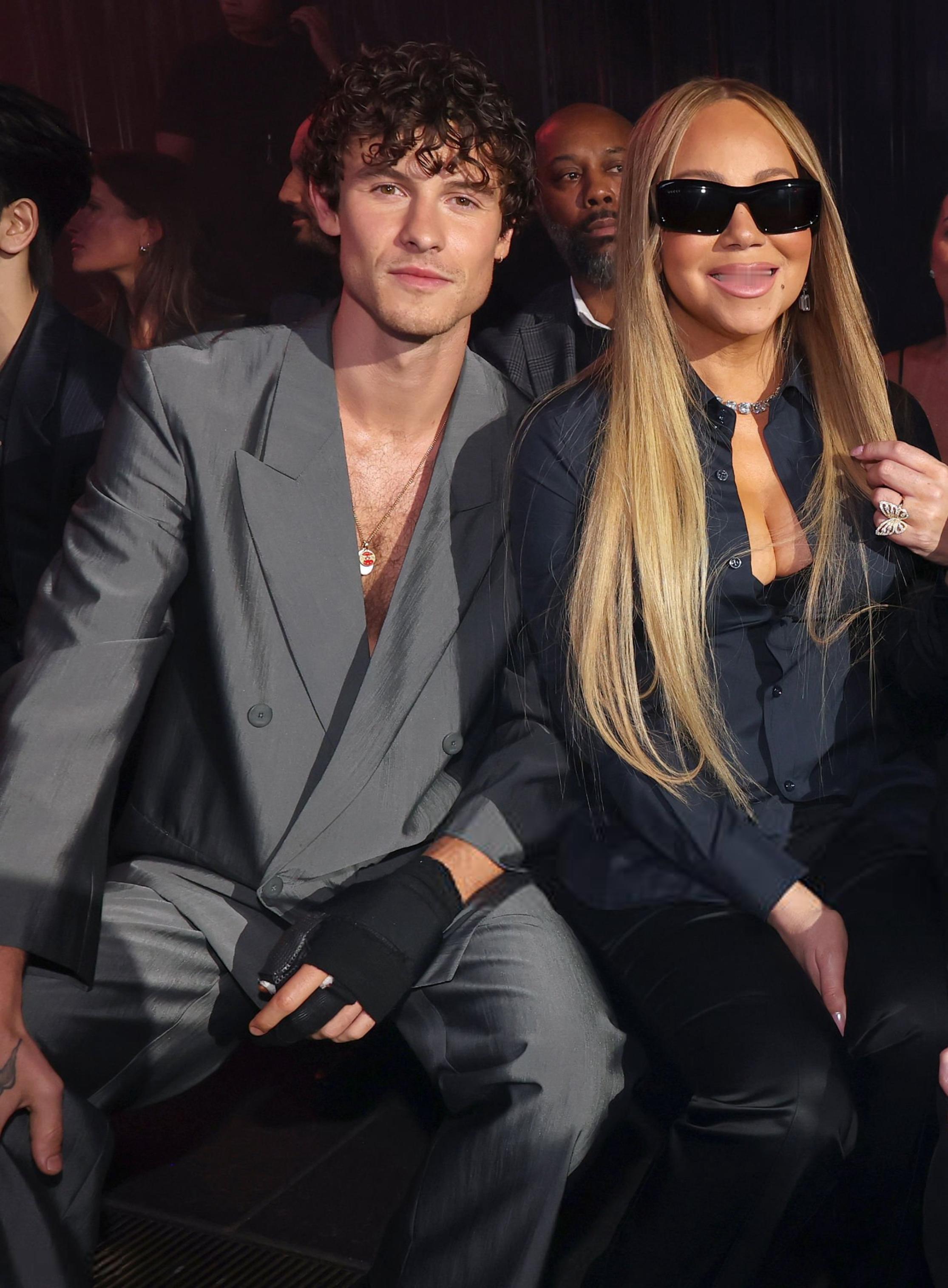 Wow！牛姐玛丽亚凯莉MariahCarey惊喜亮相Gucci大秀！还亲亲萌德