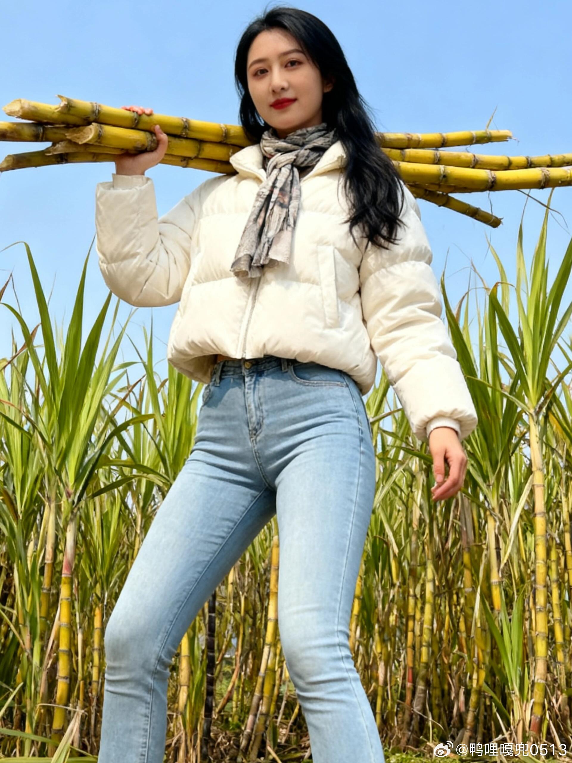 写真穿紧身牛仔裤干农活会不会弄脏啊