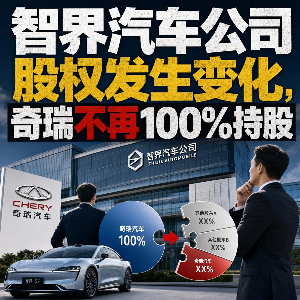 智界股权变了，很多人第一反应是奇瑞要放手，其实恰恰相反，这是要把智界攥得更紧了。