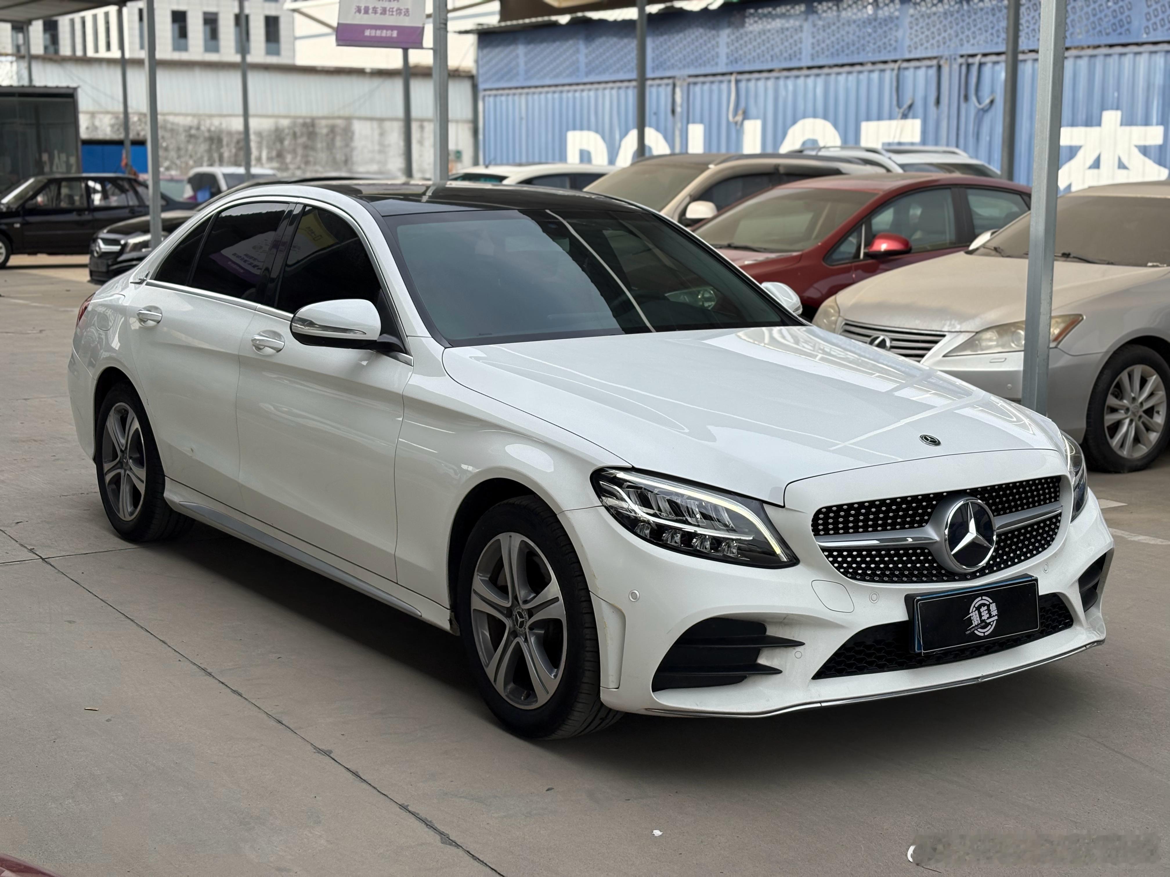 2020年奔驰C260L改款运动版4万多公里原版两件漆查博士S级9AT