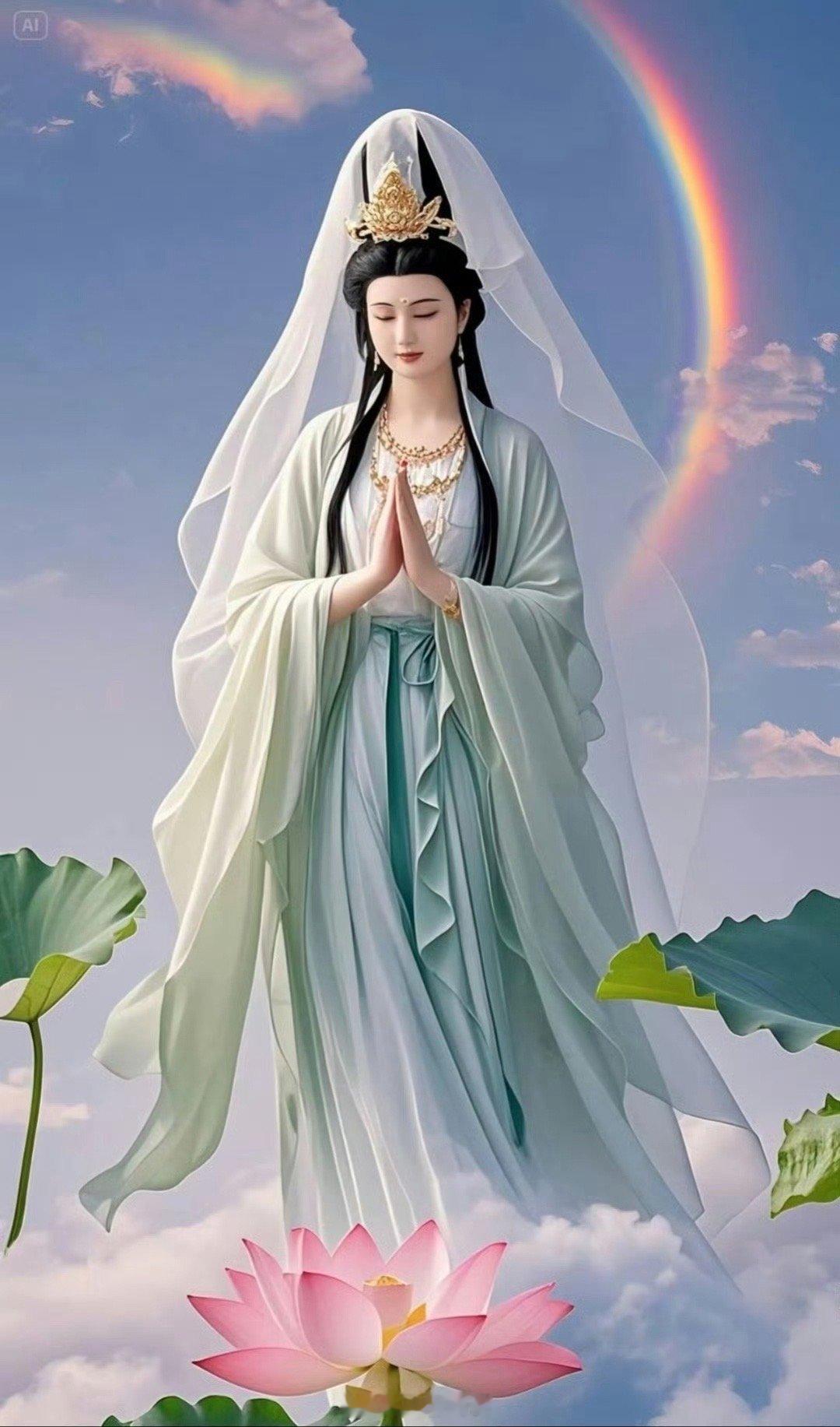 礼赞菩萨，好运爆棚！不好的都将过去，美好的终将到来。转发接好运，许愿留言，新的一