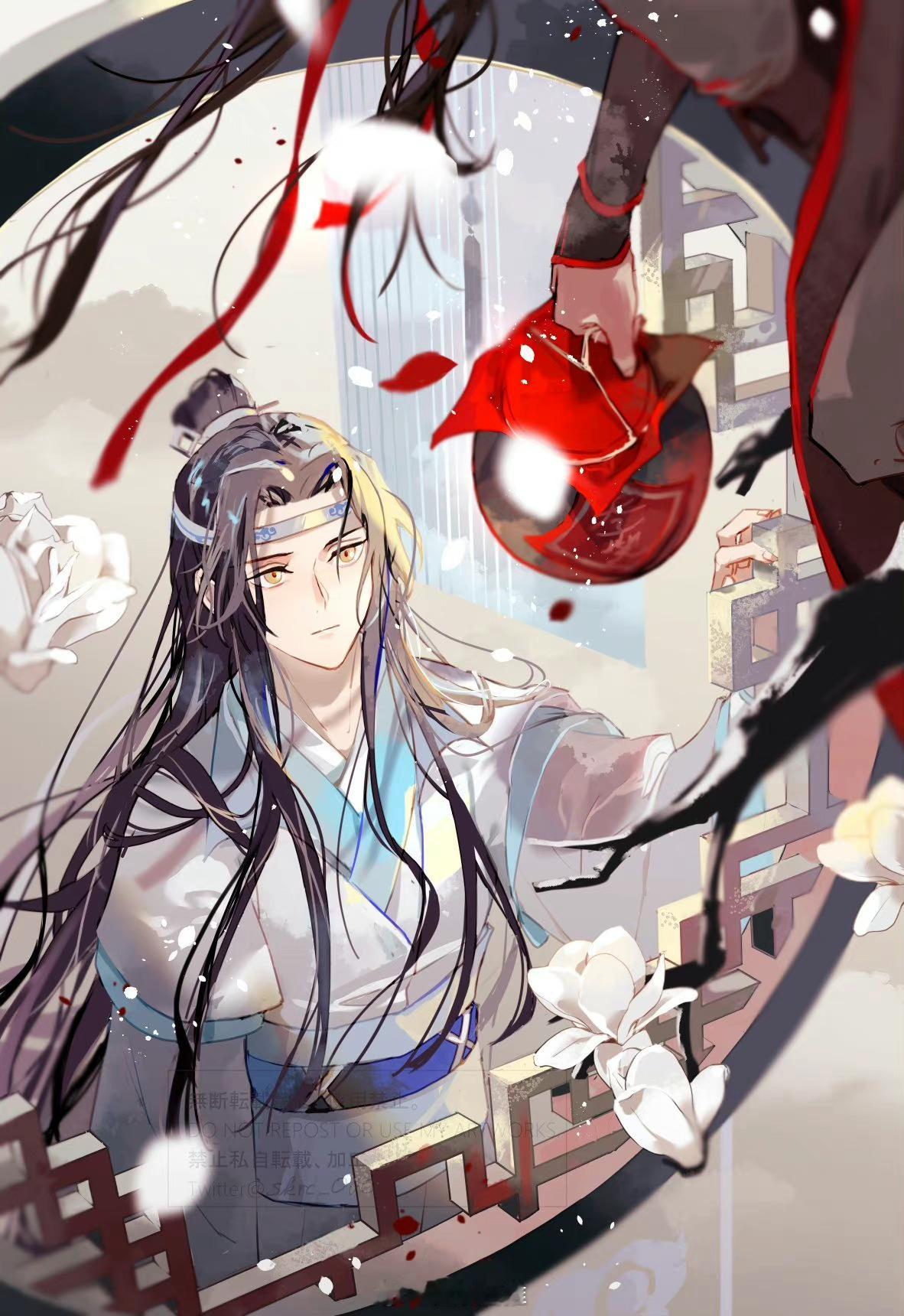 魔道祖师二次元漫画“天子笑，喝吗？一起啊”x:skrc_ovo​​​