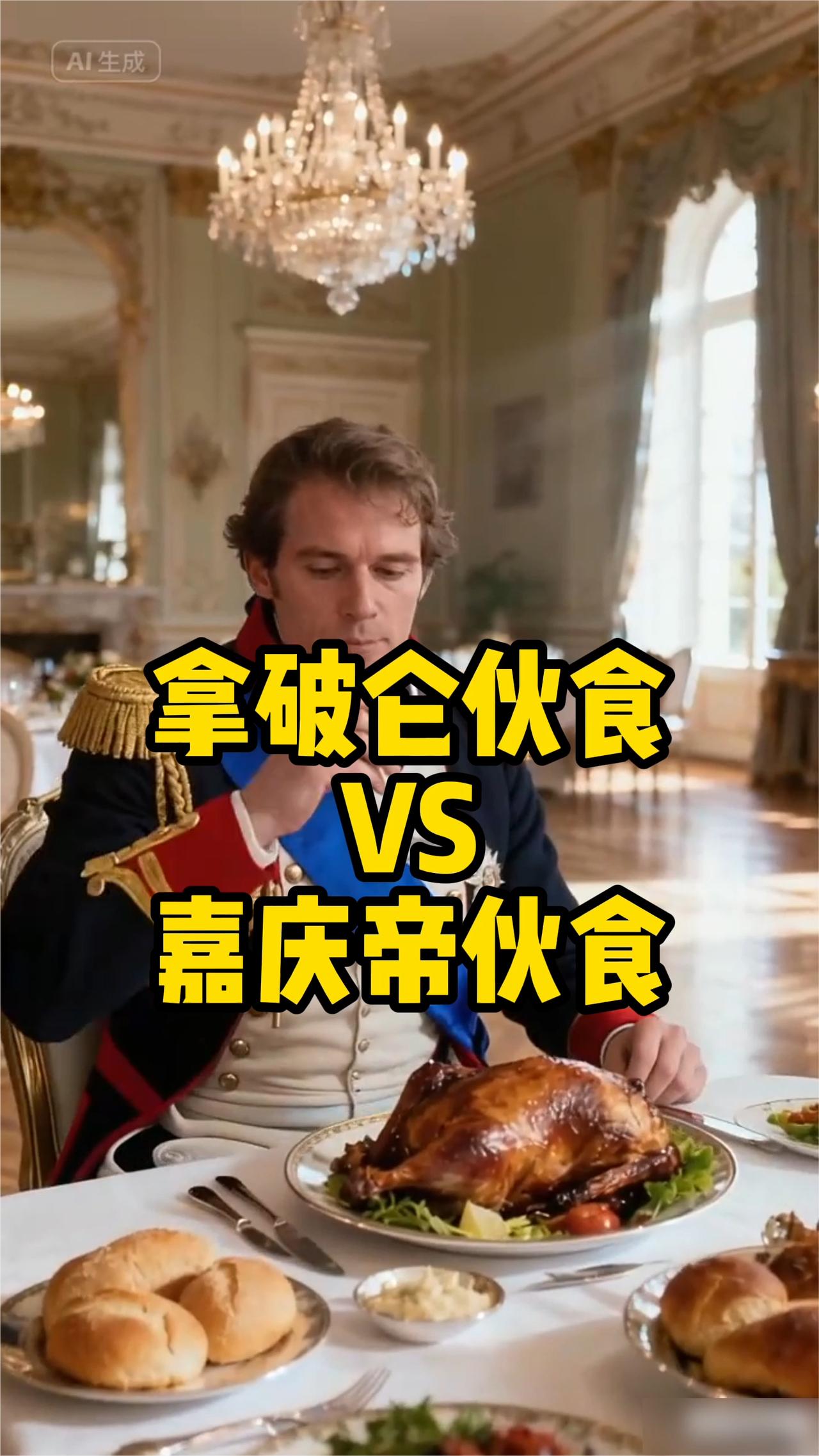 拿破仑伙食VS嘉庆帝伙食。沉浸式感受同时期(18世纪末-19世纪初)中西方两位