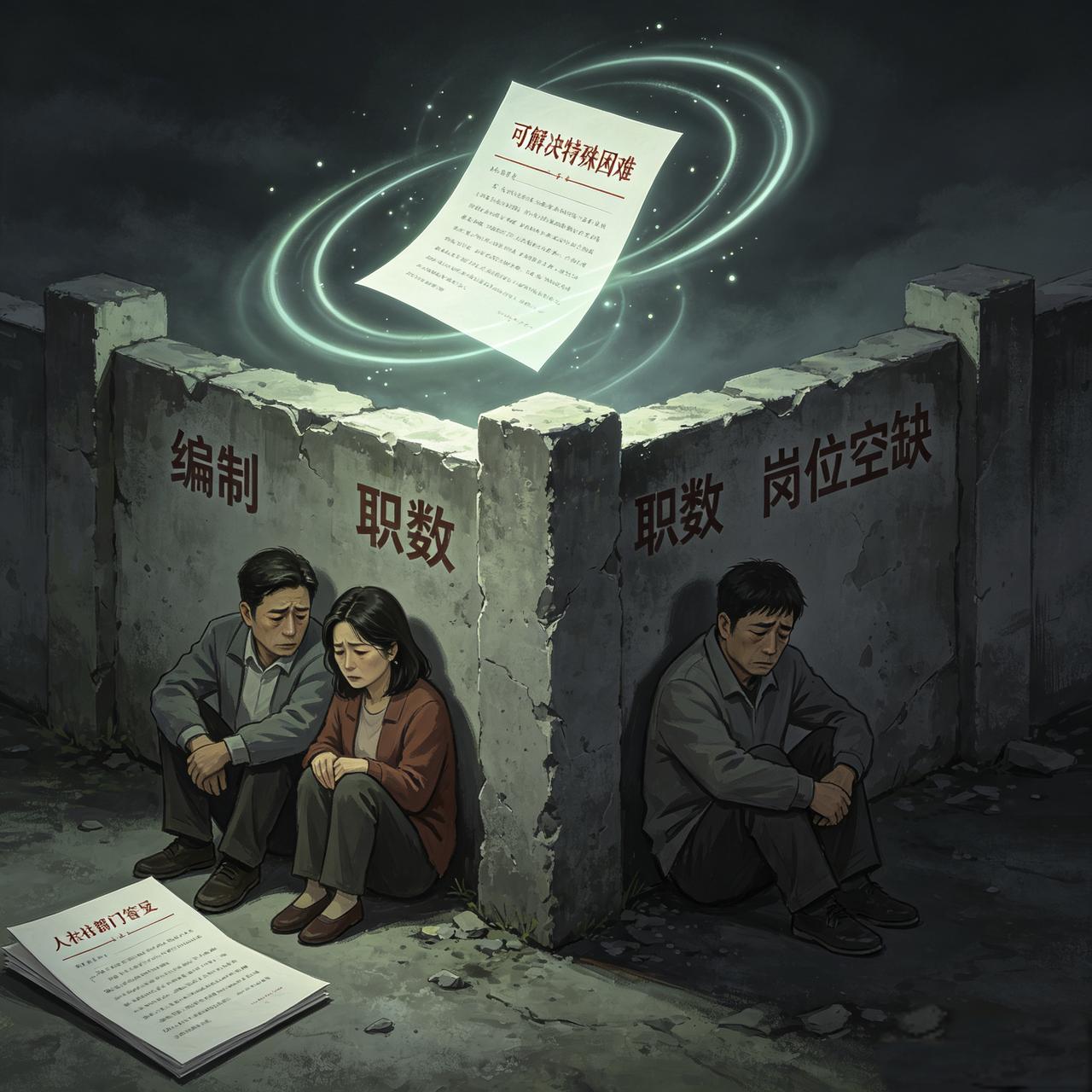 这则咨询与回复，道尽了基层体制内夫妻异地调动的现实困境。文件写着“可解决特殊困难