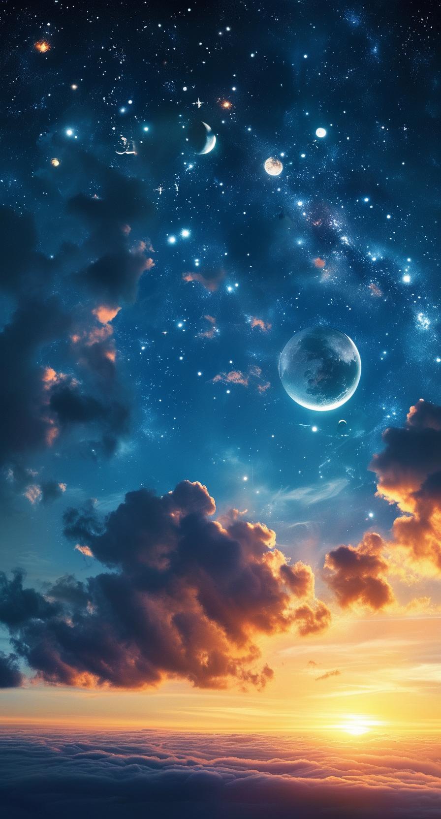 赏析：这幅对联的下联“地生花草树木”与上联“天有日月星辰”相呼应，以地上的花草树