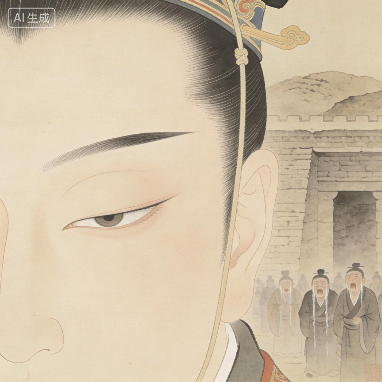 从踩鞋少年到冷血君王胡亥少年时，性格中的乖戾已初见端倪。一次参加宴会，他离