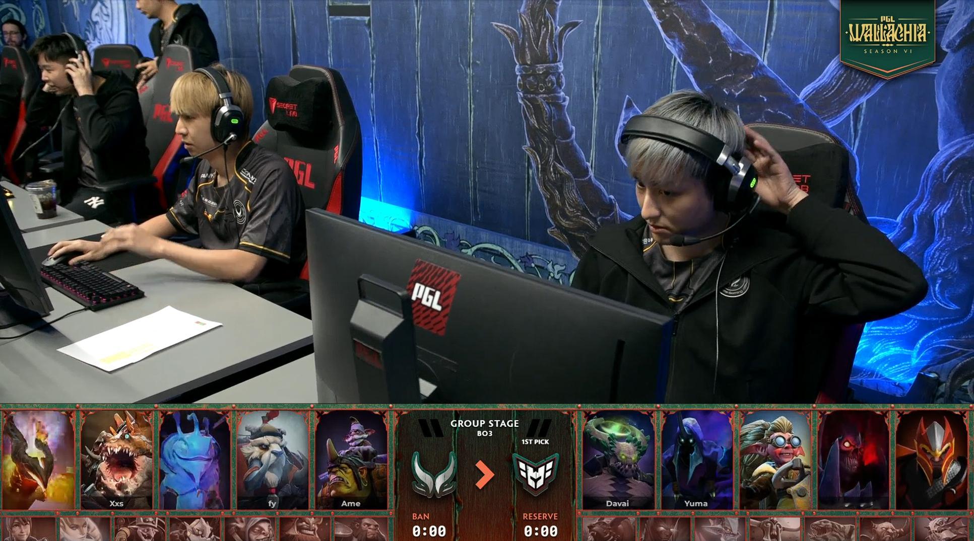 瑞士轮最后一场生死战XGvsHeroic第一局BP结束，XG复刻了昨天用凤凰