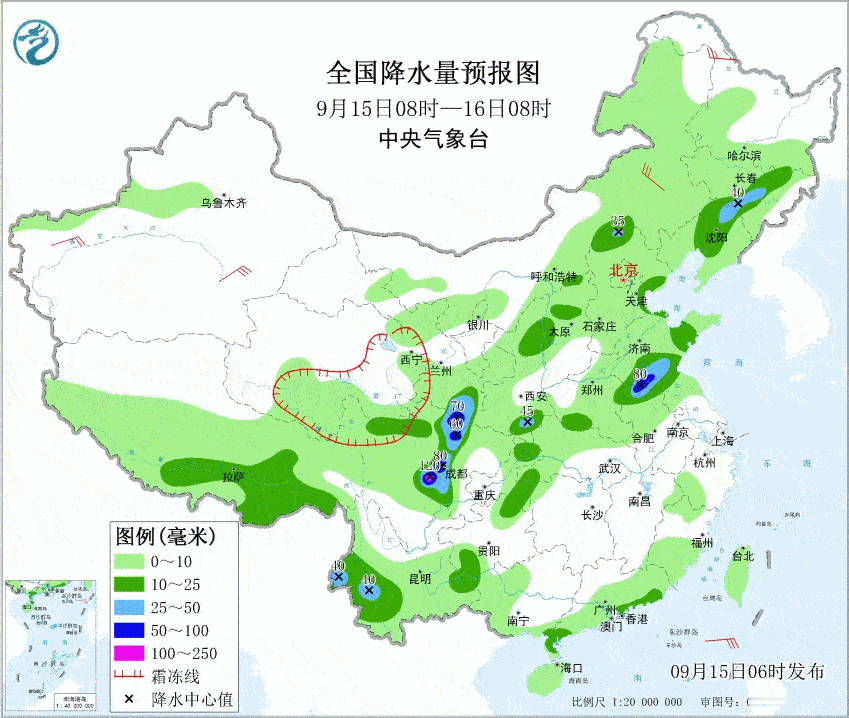 【一周天气——巴山夜雨涨秋池】本周（9月15-21日），四川陕西交界一带，降雨频