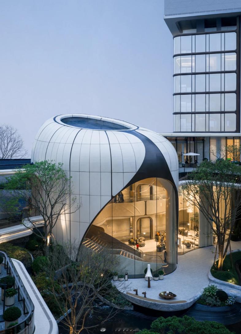 杭州的中海玖序新盘，刚出备案价，10.4万均价。看这曲线，你们猜到是谁设计的？杭