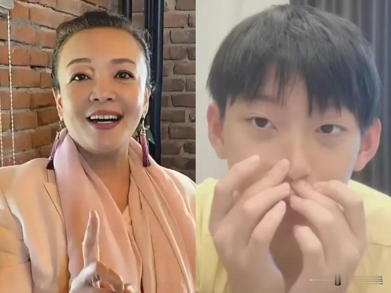 张兰，晒10岁孙子小霖霖正面照，引发热议！7月25日，张兰在社交平台晒出和