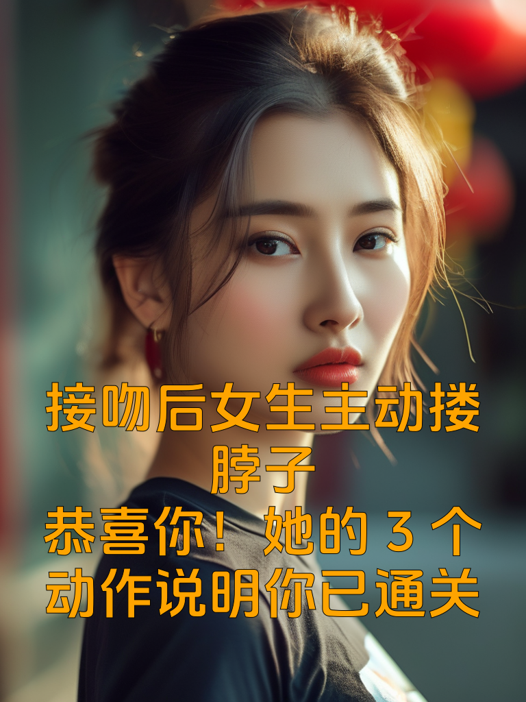 接吻后女生主动搂脖子？恭喜你！她的3个动作说明你已通关