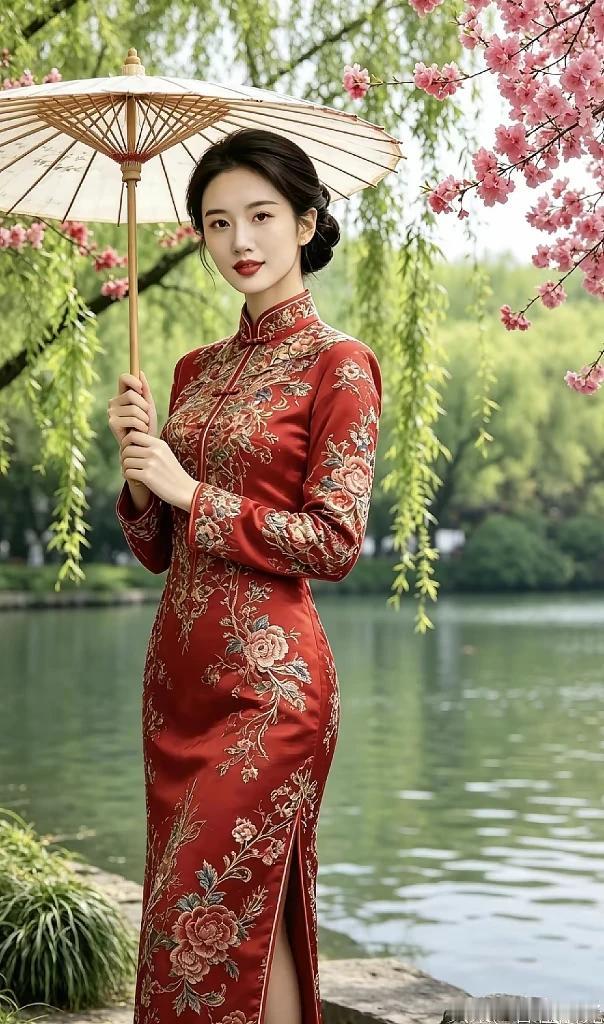 七绝*苏堤文/香橙阳光烟笼翠柳苏堤静，月漾平湖夜色柔。十里春风凝雅韵，