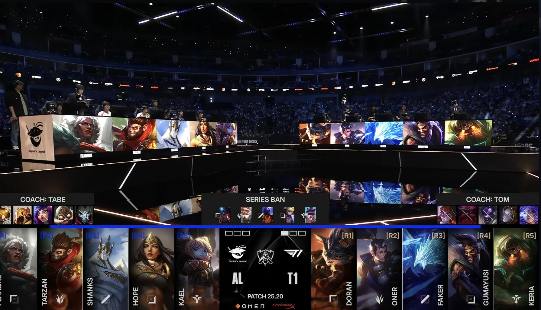 T1这阵容有点吓哭了😯😯AL对战T1S15淘汰赛​​​