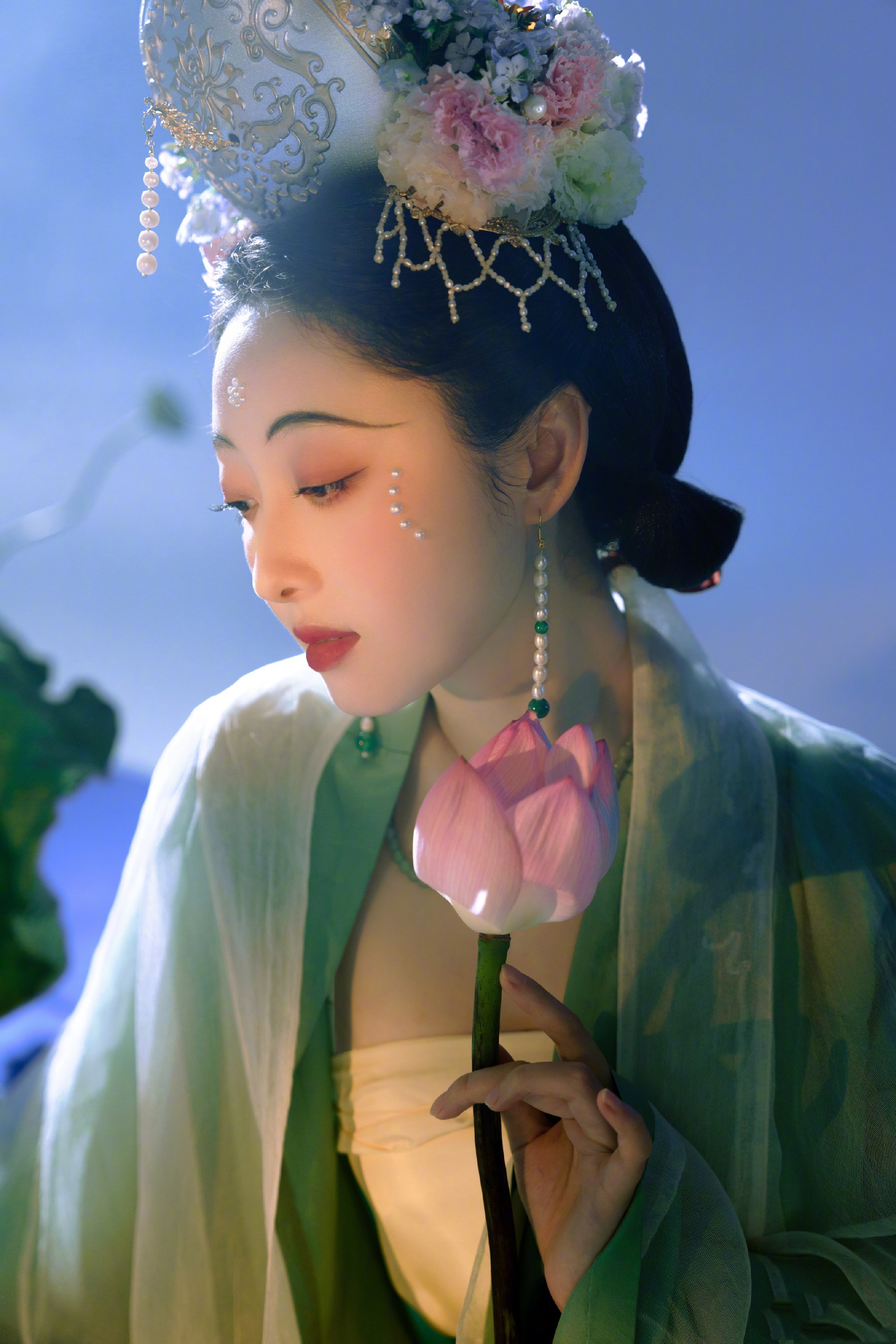 蒋梦婕国风大赏，荷花少女​​​
