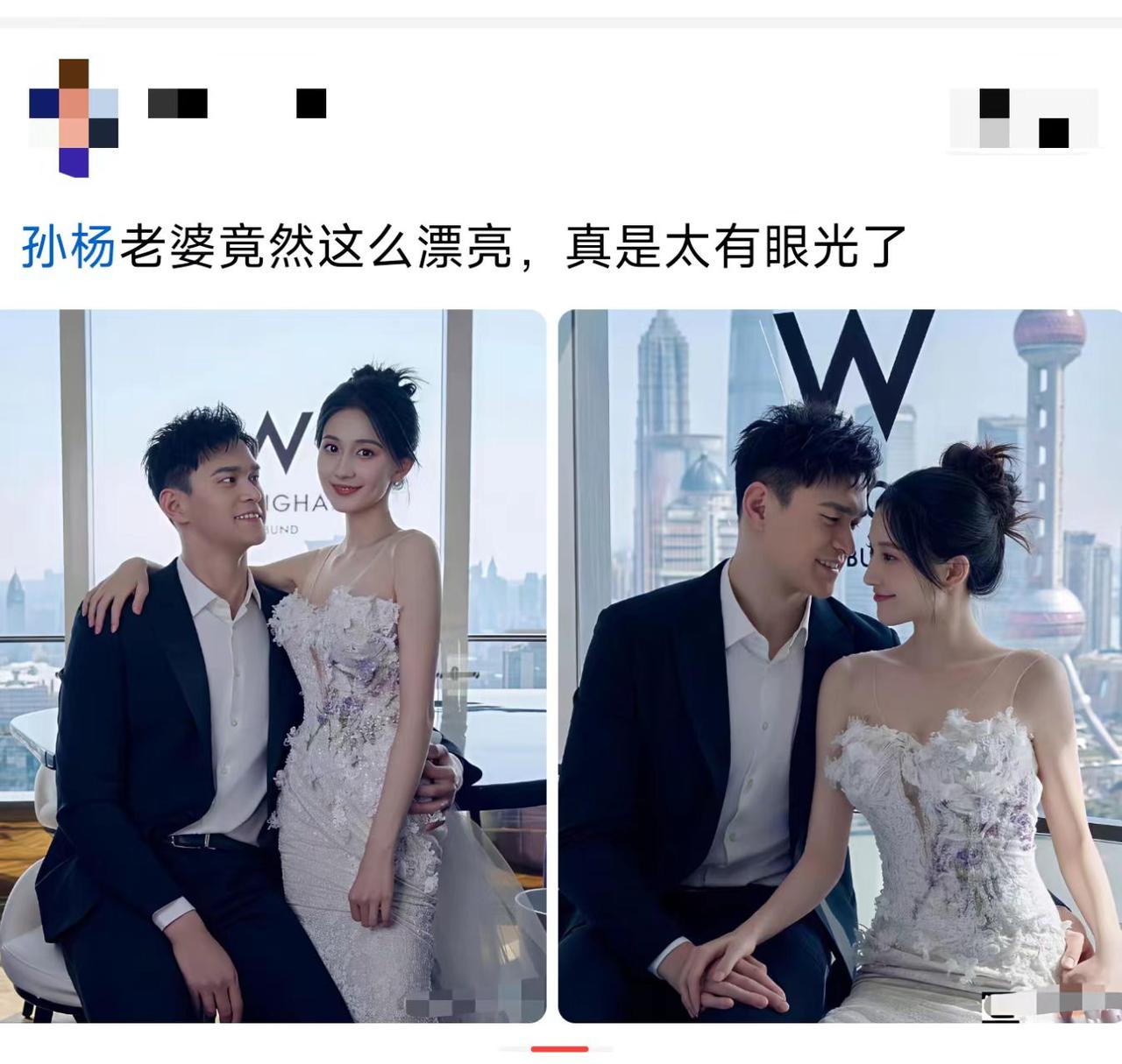 体操女神配游泳冠军，他们孩子的基因得多强大啊。